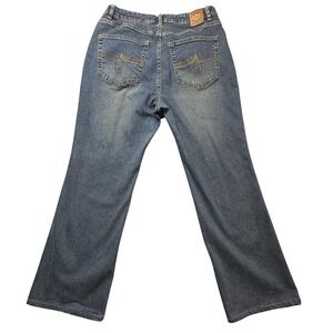 Jag Jeans Womens 12 Blue Denim Bootcut Stretch Mid Rise Five Pocket Classic